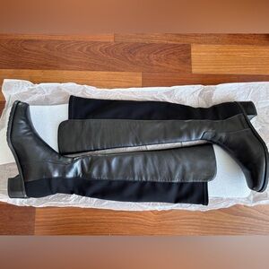 Stuart Weitzman Over The Knee Boots - Reserve, Black Leather, 5.5